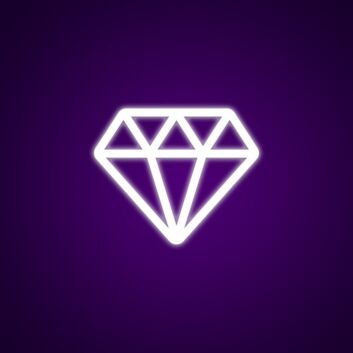 Diamond Neon Sign for Luxury Decor