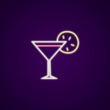 Cocktail Neon Sign for Bars and Lounges
