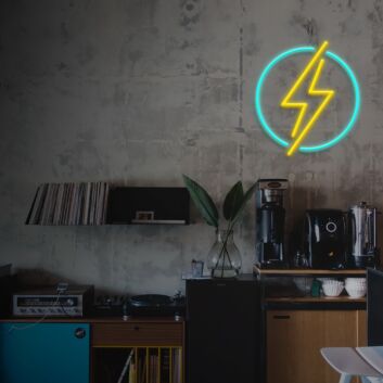 Lightning Neon Sign for Bold Statements