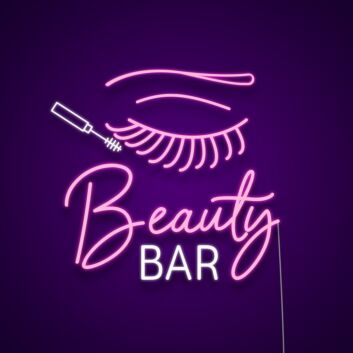 Beauty Bar Neon Sign Attract customers to your beauty bar