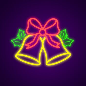 Jingle Bells Neon Sign Perfect for holiday decorations