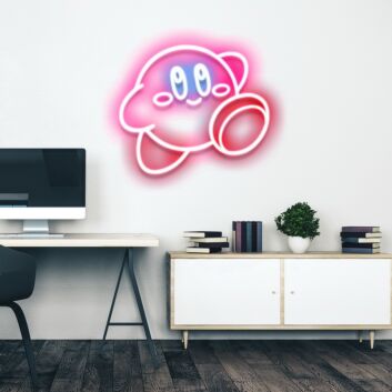 Kirby Sign Neon Sign Great for game rooms and kids&#039; spaces