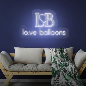 Love Balloons Neon Sign Perfect for romantic settings