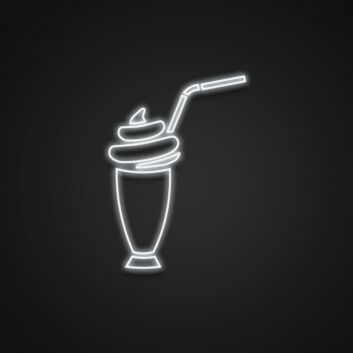 Milk Shake Bar Neon Sign Perfect for cafes and diners