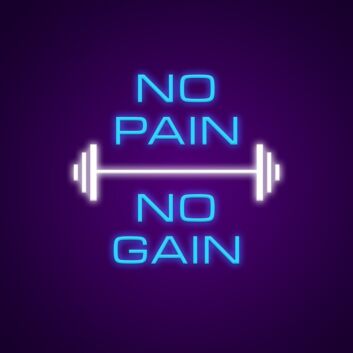 No Pain No Gain Neon Sign Perfect for fitness enthusiasts