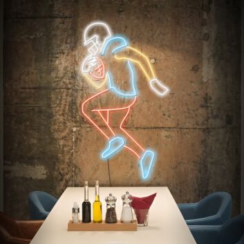 Football Player Neon Sign Great for sports fans