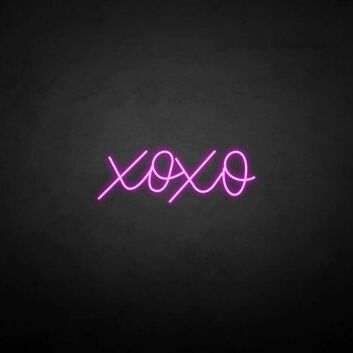 XOXO&#39; neon sign