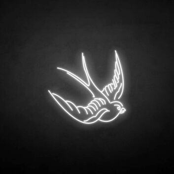 &#39;Swallow&#39; neon sign