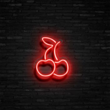Cherry Neon Sign Add a playful and fruity touch