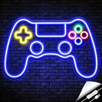 Game Controller Neon Sign Gamer&#039;s Paradise