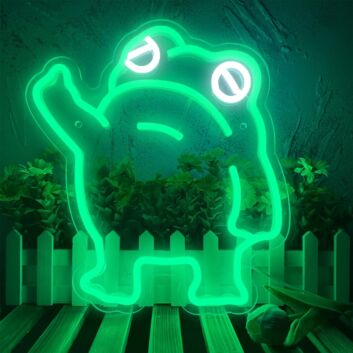 Green Cute Frog Neon Sign Bedroom Living Room