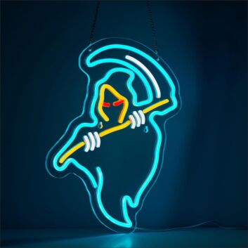 The Red-Eyed Wizard Neon Sign Fantasy Kids Room