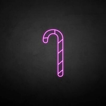 Marry Christmas Candy Cane Neon Sign