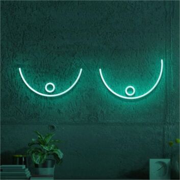 Brighten Your Bedroom or Add Flair to Your Next Party with the Boob Body Aesthetics LED Neon Light.