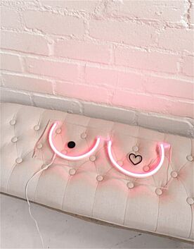 Brighten Up Your Bar, Bachelor Pad, or Party Room with the Boobies Mini LED Neon Sign