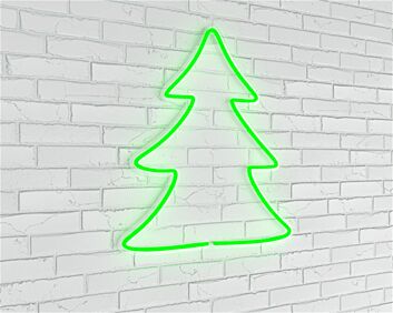 Brighten Up Your Festive Decor: Mini Christmas Tree LED Neon Sign for Home, Office, and Holiday Celebrations