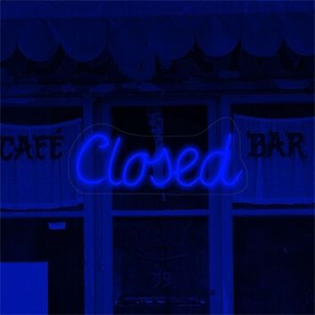 Brighten Your Bar, Office, or Storefront with the Versatile Closed LED Neon Sign.