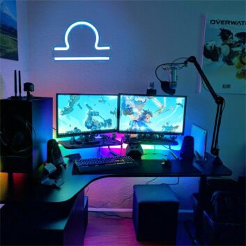 Enhance Your Space: Constellation Libra LED Neon Sign Perfect for Bars, Weddings, and Home Decor