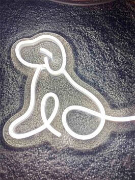 Brighten Your Space: Dog LED Light Neon Sign Perfect for Home Decor, Office Ambiance, and Bar Highlighting