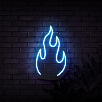 Brighten Up Your Space: Fire LED Neon Sign Sketch and Etch Us Perfect for Bars, Offices, and Home Decor.