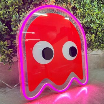 Light Up Your Nights: Ghost UV Printed LED Neon Sign Perfect for Bars, Home Decor, and Halloween Festivities.