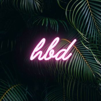 Enhance Your Celebration Ambiance with Happy Birthday Hbd LED Neon Sign for Parties, Homes, and Bars.