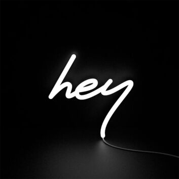 Brighten your evenings at bars, weddings, and home gatherings with Hey LED Neon Sign.