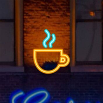 Brighten Up Your Cafe or Kitchen: Hot Coffee LED Neon Sign Perfect for Creating a Warm, Inviting Atmosphere