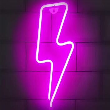 Brighten Up Your Bar, Office, and Home Décor with the Vibrant LED Neon Lightning LED Neon Sign.