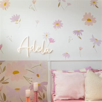 Brighten Your Wedding, Bar, and Home Decor with the Charming LED Neon Name Adela With Heart LED Neon Sign.