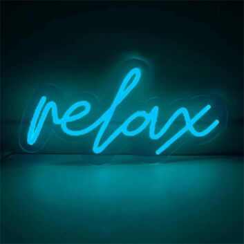 Brighten Your Space: Perfect for Home Decor, Office Ambiance, and Bar Settings with LED Relax LED Neon Sign.