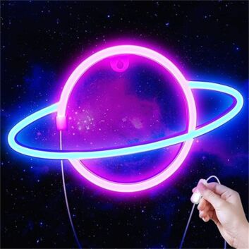 Bring cosmic charm to your home, office, or event space with the Lumoonosity Planet LED Neon Sign.