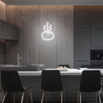 Brighten Up Your Kitchen, Restaurant, or Foodie Gatherings with the Mini Dumplings LED Neon Sign.