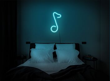 Brighten Up Your Bar and Music Studio with the Melodic Ambiance of Music Note LED Neon Light.