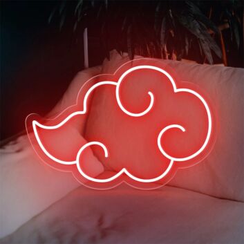 Brighten Up Your Bedroom, Bar, or Anime Event with the Nufr Japanese Akatsuki Cloud LED Neon Sign.