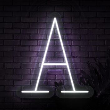 Brighten Up Your Space: Perfect for Weddings, Home Decor, and Bars - Personalized Initial Letter A LED Neon Sign