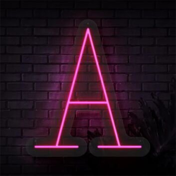 Brighten Up Your Space: Perfect for Weddings, Home Decor, and Bars - Personalized Initial Letter A LED Neon Sign