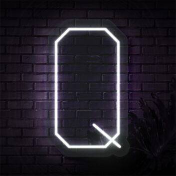 Brighten Your Space: Personalized Initial Letter Q LED Neon Sign for Weddings, Offices, and Home Décor