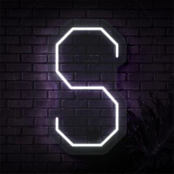 Brighten Your Space - Perfect for Weddings, Bars, and Home Decor with the Personalized Initial Letter S LED Neon Sign.