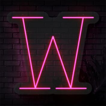 Brighten Your Special Celebrations and Spaces: Personalized Initial Letter W LED Neon Sign for Weddings, Parties, and Chic Home Decor.