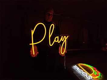 Brighten Your Space: Play LED Neon Sign for Home, Office, and Special Celebrations