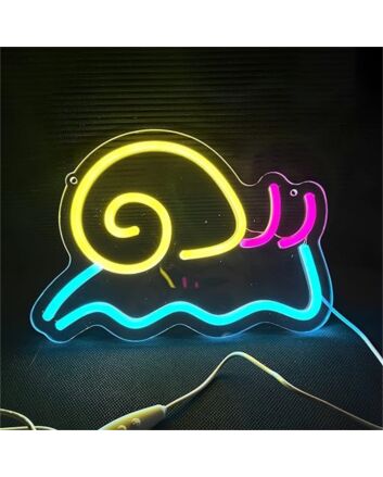Brighten Your Spaces: Snail LED Neon Sign for Home Decor, Bars, and Celebratory Events