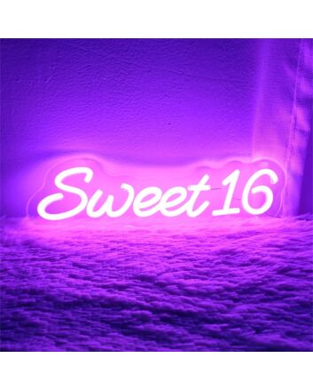 Brighten Your Sweet 16 Celebration and Create Unforgettable Memories with Personalized LED Neon Birthday Sign – Perfect for Home, Bars, and Party Decor.