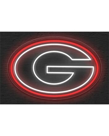 Brighten Up Your Space: The Georgia Power G Logo LED Neon Sign for Bars, Weddings, and Home Decor