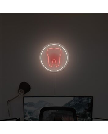 Brighten Your Dental Clinic or Home Office with the Tooth LED Light Sign LED Neon Sign.