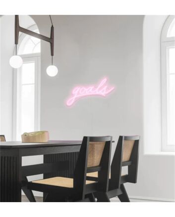 Bring vibrant vibes to your home, office, and parties with the Wall Decor Goals LED Sign LED Neon Sign.
