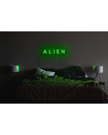 Brighten Your Space: Wall Decor Home Alien LED Sign LED Neon Sign - Perfect for Bars, Parties, and Home Office Vibes.