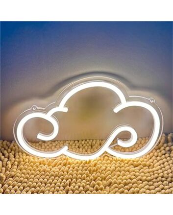 Brighten Up Your Space: Perfect for Home Decor, Office Ambience, and Anime-Themed Parties with the Warm White Anime Cloud LED Neon Sign.