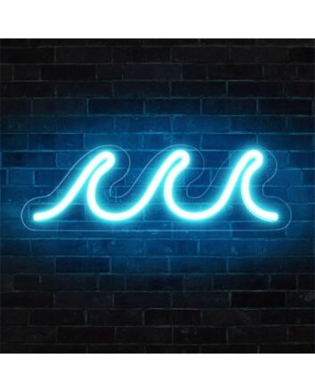 Brighten Up Your Nights: Wave LED Neon Signs for Bedroom, Perfect for Home Decor, Bars, and Festive Celebrations.