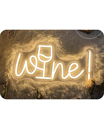 Brighten Your Bar, Home, or Wedding Celebration with the Wine LED Neon Sign.